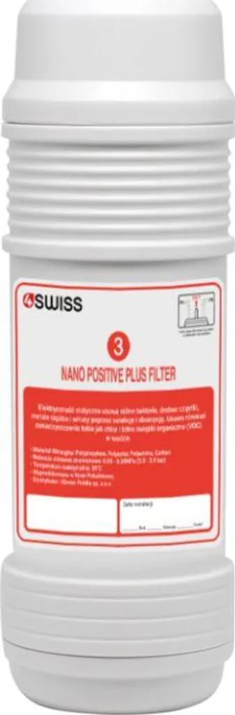 Filtre Eau Domestique Nano Positive Nr. 3 - Pureté Maximale 4SWISS