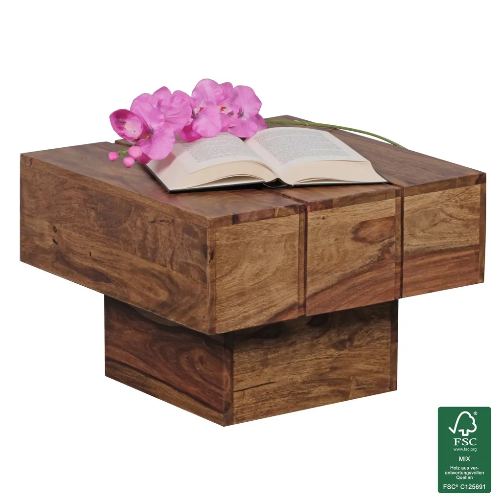 Petite table basse robuste en bois massif pour petits espaces WL1.755 - 7