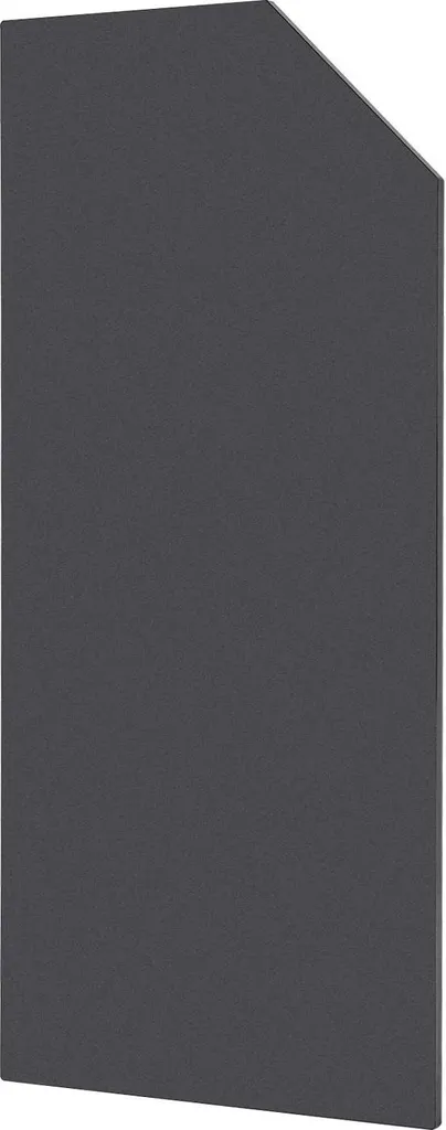 Cloison urinoir pour toilettes publiques noir mat montage mural