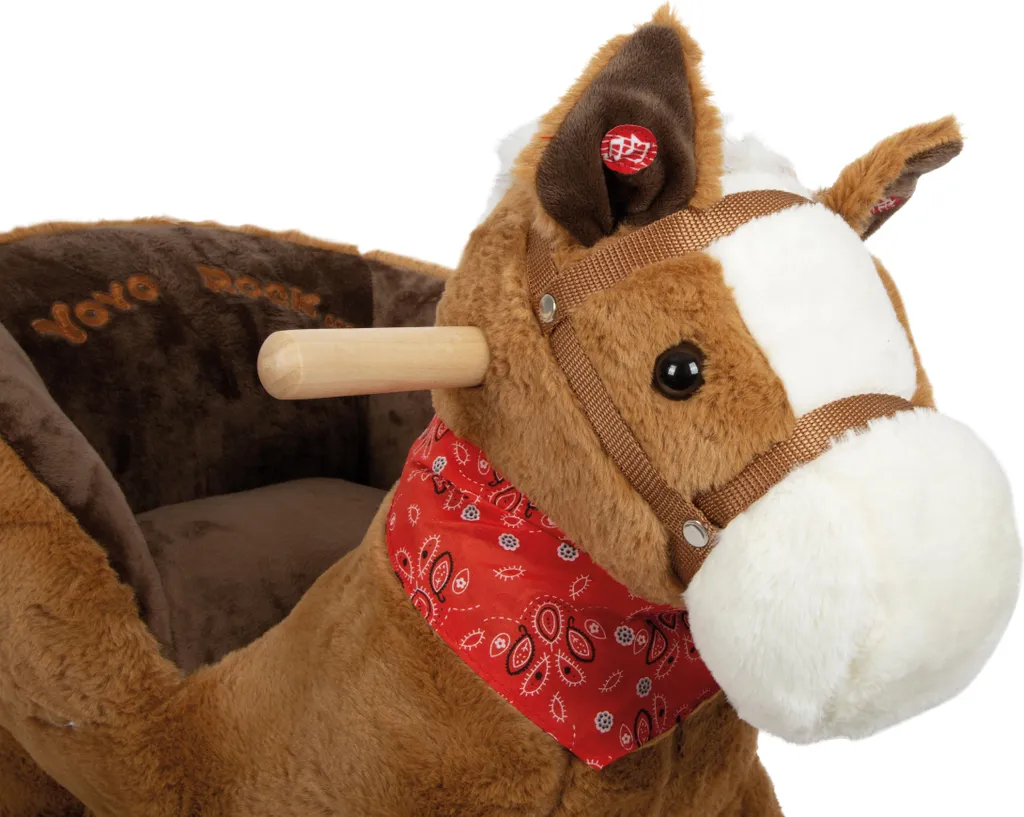 Cheval à bascule interactif sonore avec assise haute sécurité - 60cm