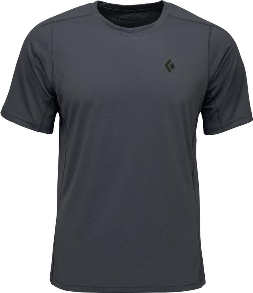 M Distance Ss Tech Tee, 0038 Charcoal, L, Herren - Black Diamond