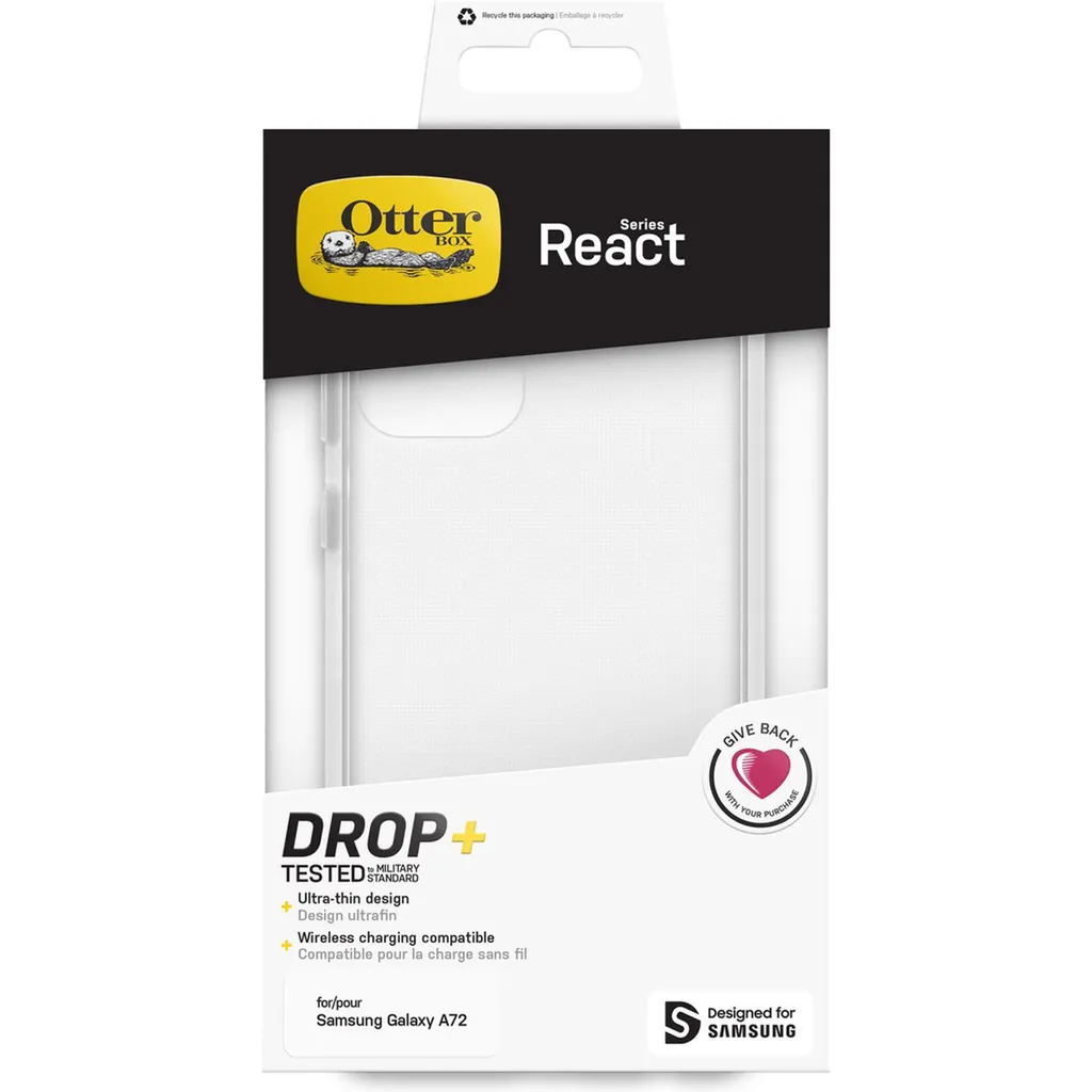 Coque Antichoc Samsung Galaxy A72 OtterBox React Transparente Fine - 5