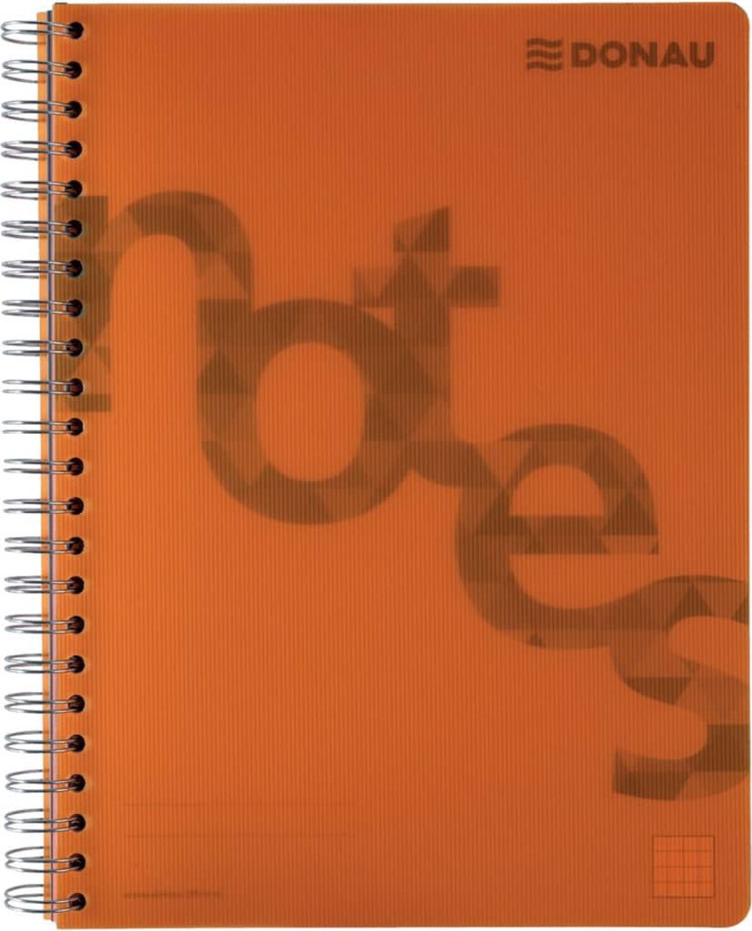 DONAU 7525201-12 Collegeblock PP Cover - A4, kariert, Produktbild 