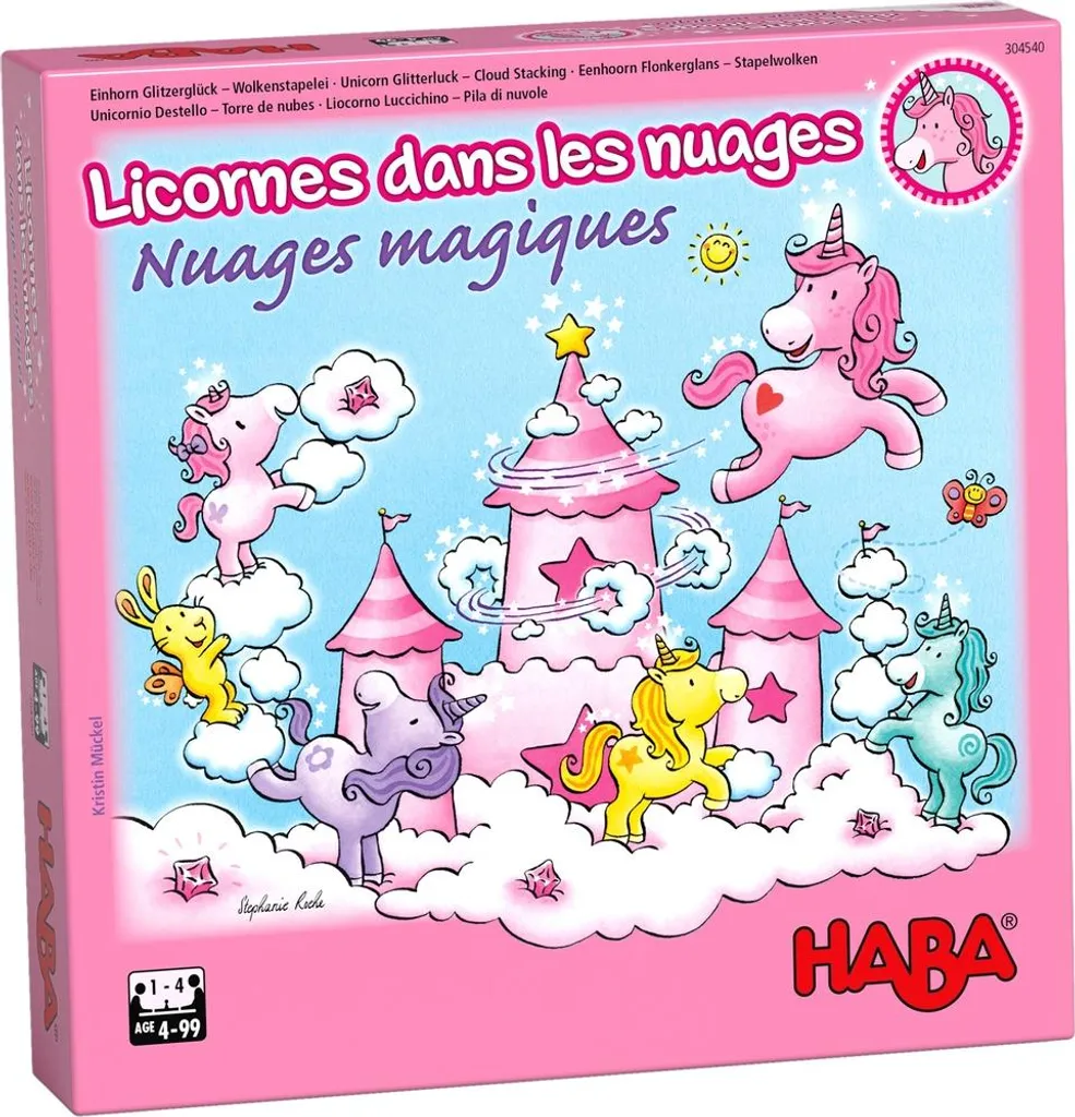 Licorne Scintillante Haba - Jeu Magique avec Cristaux et Figurines Bois