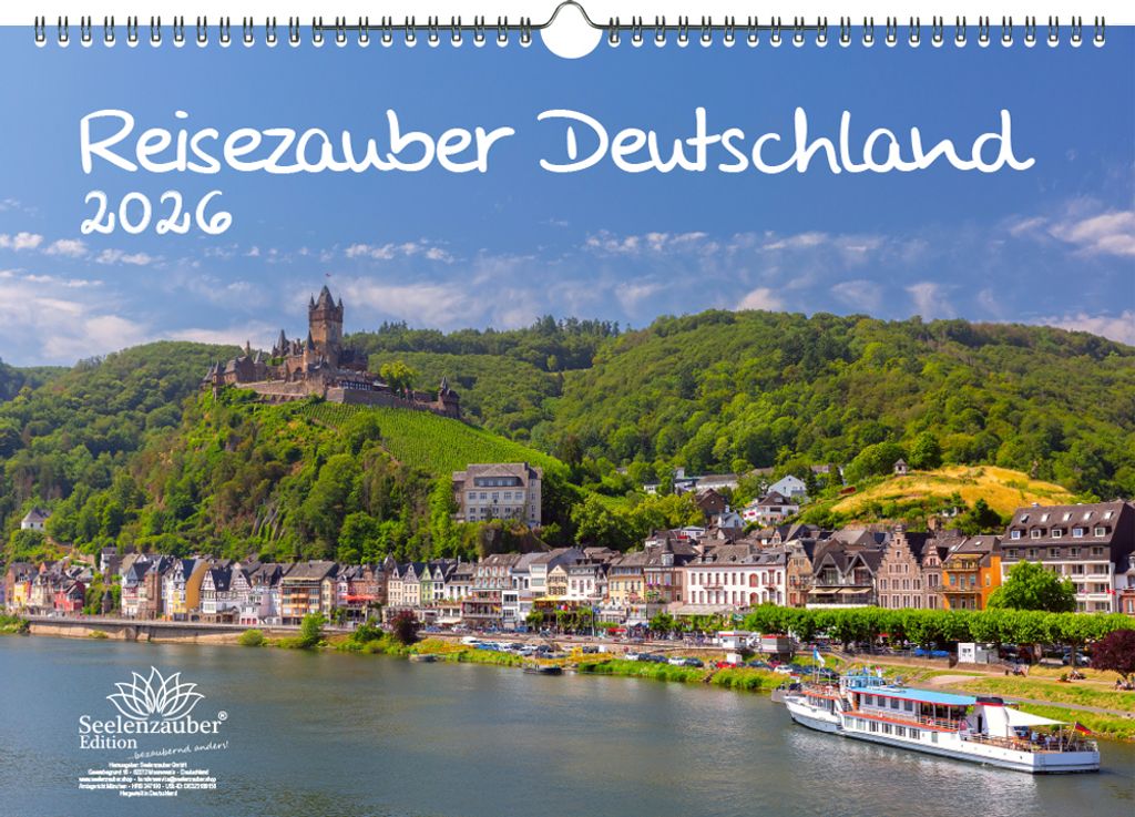 Reisezauber Deutschland DIN A3 Kalender für 2026 Städte - Seelenzauber