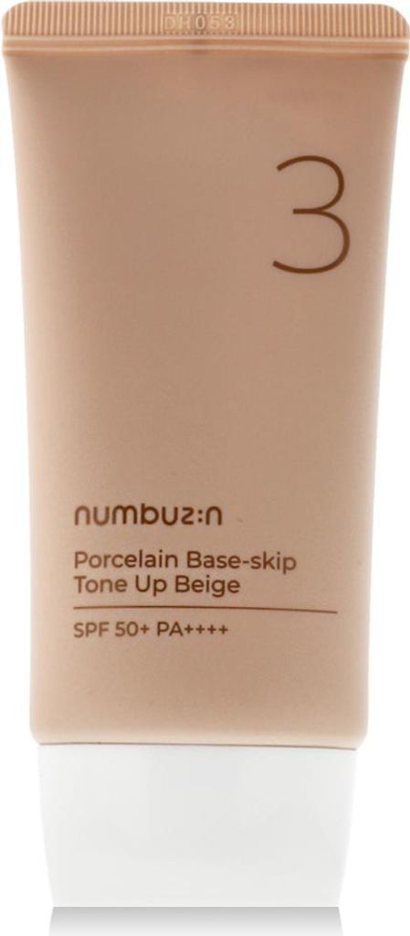 Numbuzin No.3 Porcelain Base-Skip Tone Up Beige SPF 50+ PA++++ 50 ml