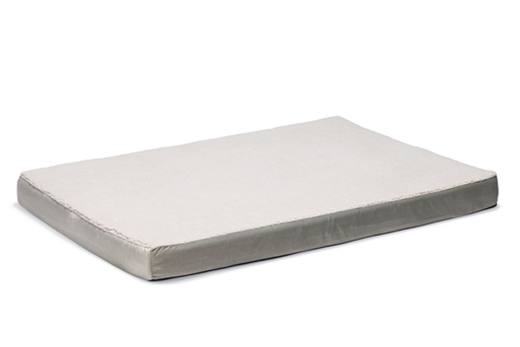 Beeztees Zira - Orthopädisches Hundebett - Hellgrau - 120x80x10 cm