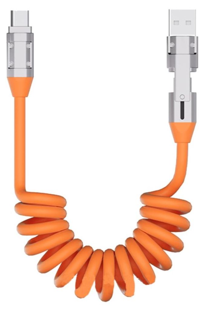 INF 240W Snel Oplaadkabel USB-A + USB-C naar USB-C — Productafbeelding 