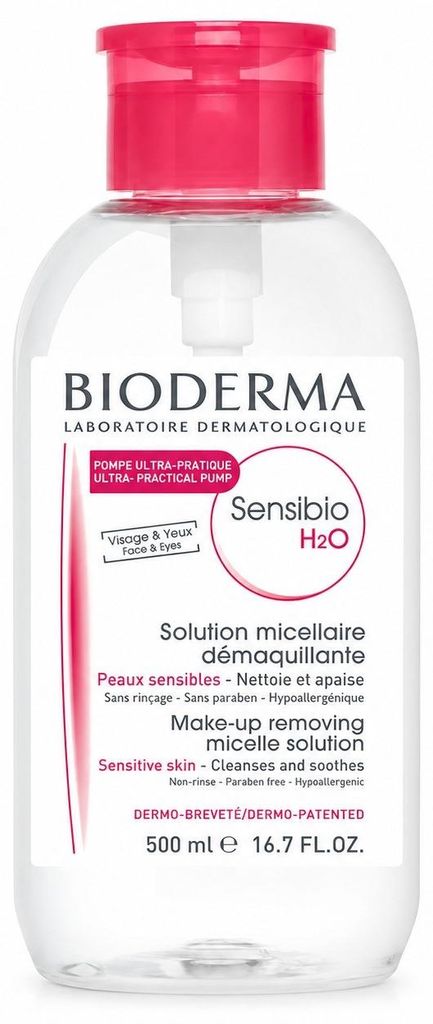 Bioderma Sensibio H2O, Kobiety, 500 ml, Skóra wrażliwa, Zdjęcie produktu 