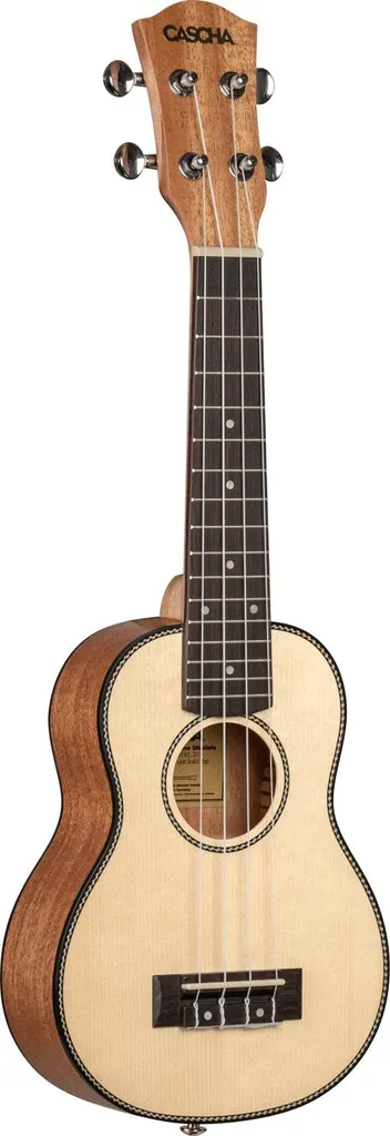 Ukulélé Soprano Acoustique CASCHA HH 2148 - Table Massive et Son Pur - 2
