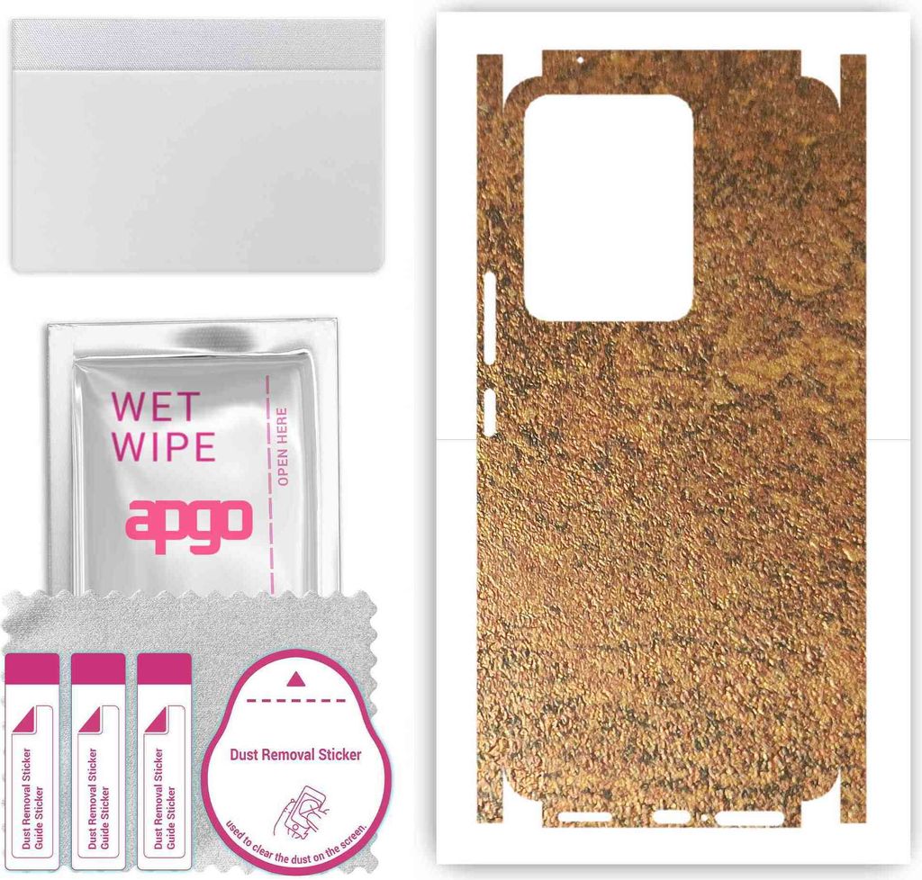 apgo Rückseite + Seiten Schutzfolie, Skin, kompatibel mit Vivo Y200, Hinten Displayschutzfolie aus Vinylfolie, kratzfest, einfache Montage - Rosti...