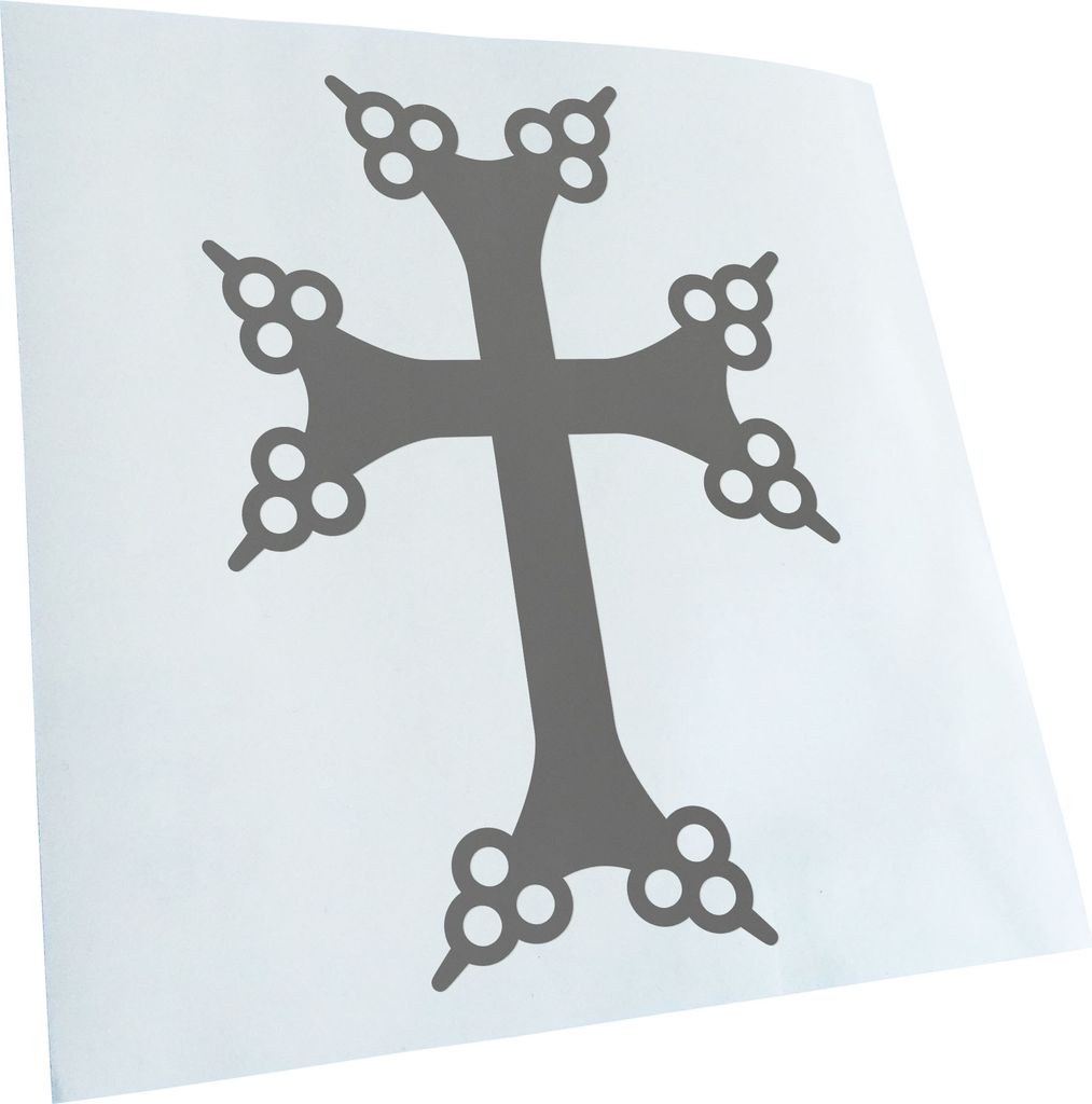 Kiwistar - Autoaufkleber - Chatschkar - Grau - 50x36cm - Aufkleber für Auto, Laptop, Fahrrad, LKW, Motorrad mehrfarbig JDM Decal Racing