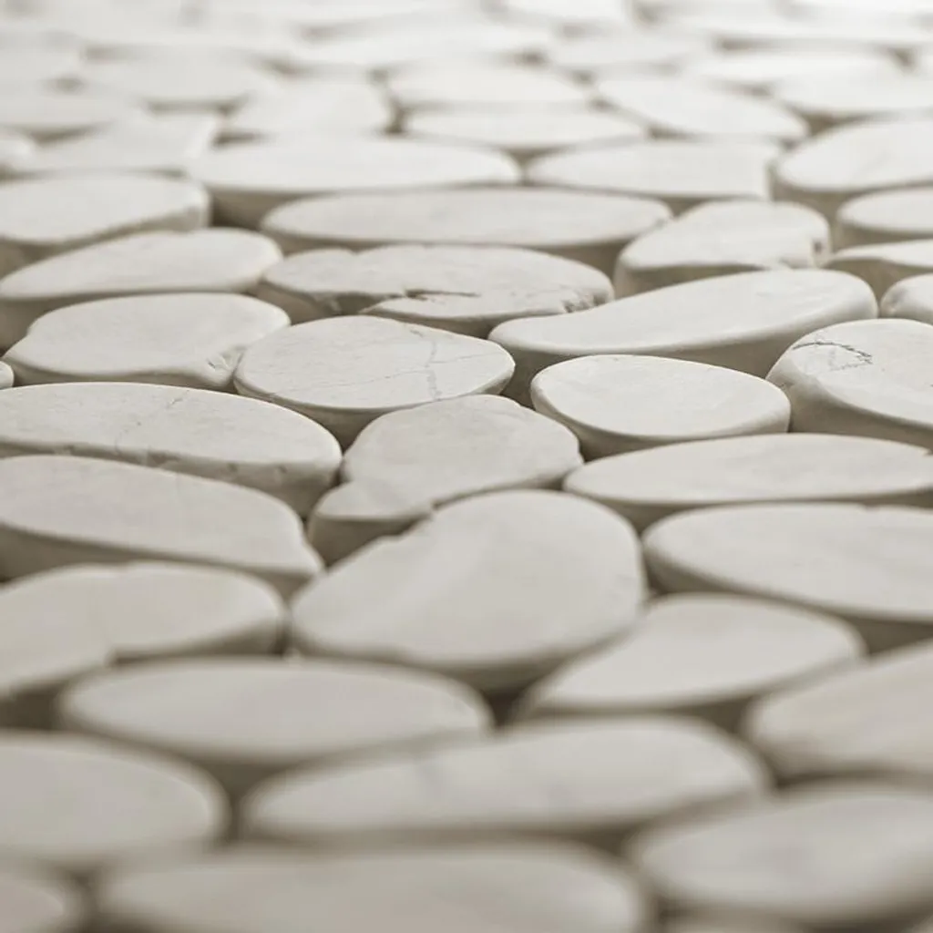 Dalle de mosaïque minérale en pierre de Batu pour salle de bain 1m²