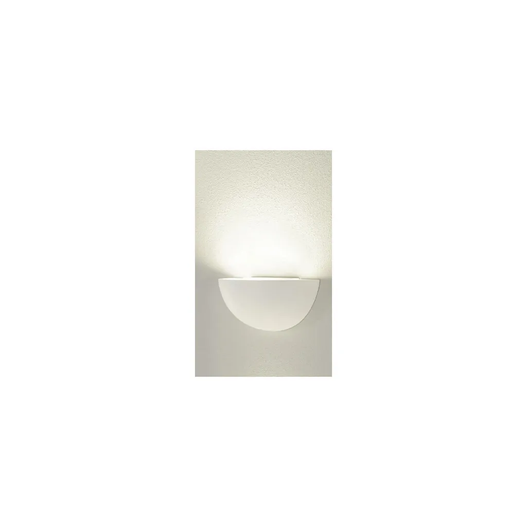 Applique Plâtre Blanc GL 101 E14 Peignable Style Moderne Demi-Rond - 12
