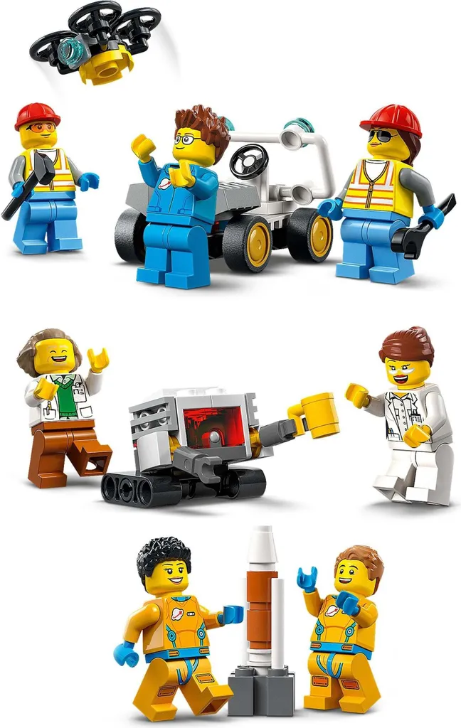 Jeu de construction centre spatial LEGO 60351 avec fusée et figurines - 34