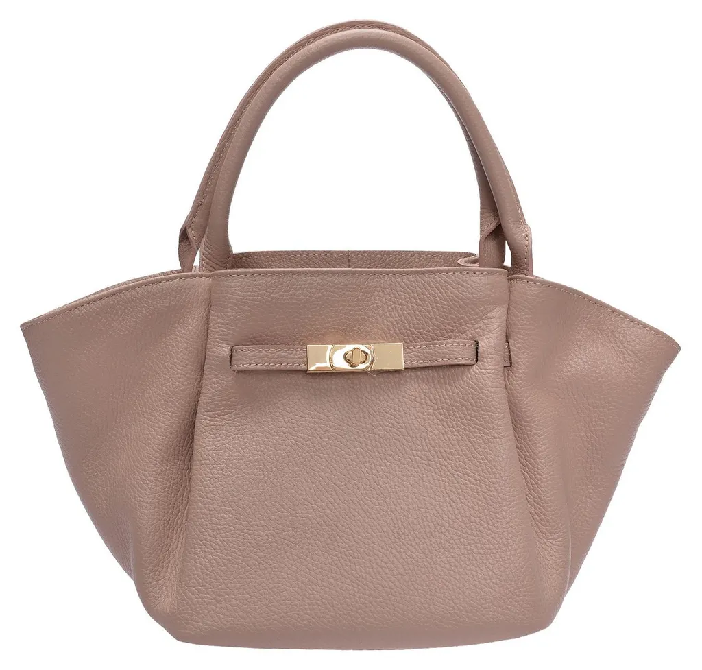Sac à main Roberta M Cipria RM 154T en cuir souple avec détails dorés