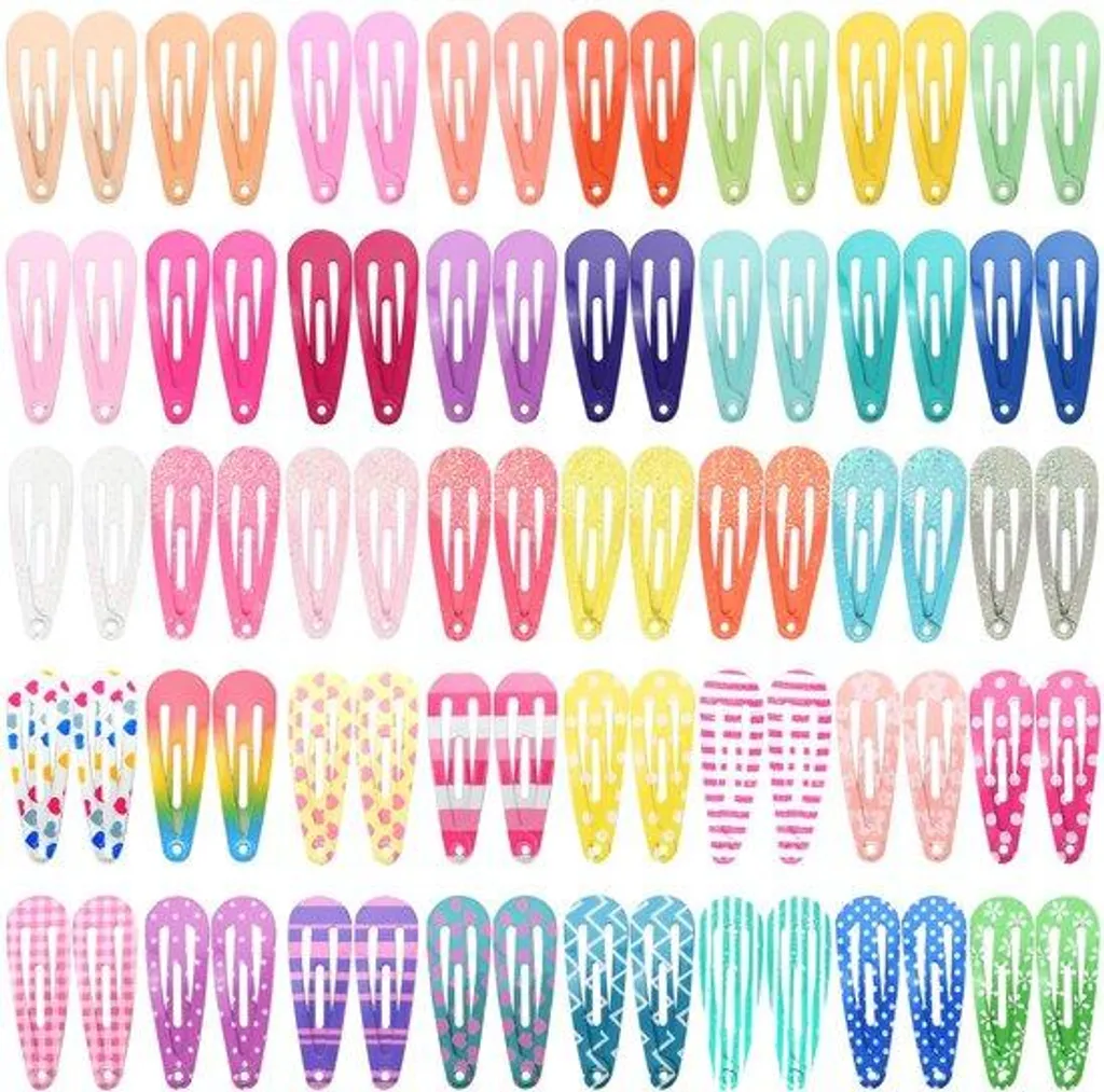Barrettes Cheveux Métal Fille 80 Pièces 3cm Pinces Antidérapantes
