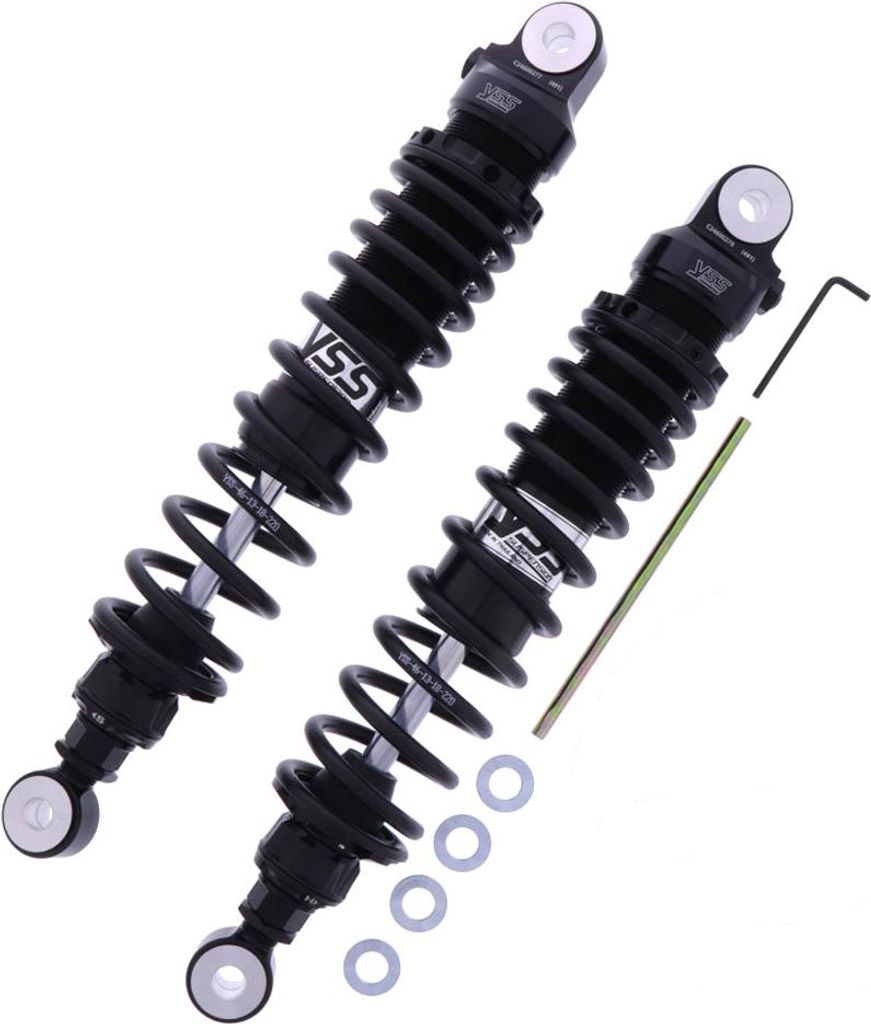 YSS verstellbare hintere Stoßdämpfer schwarz RZ362-350TRL-57-B Länge 345-355 mm