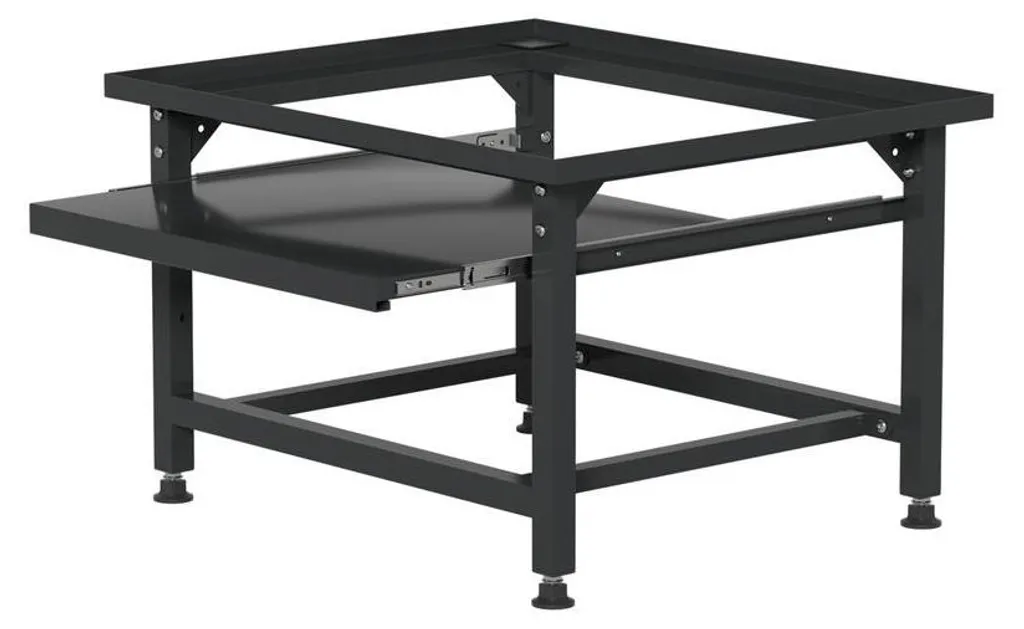 Support de surélévation pour lave-linge noir - Base stable 63x54 cm