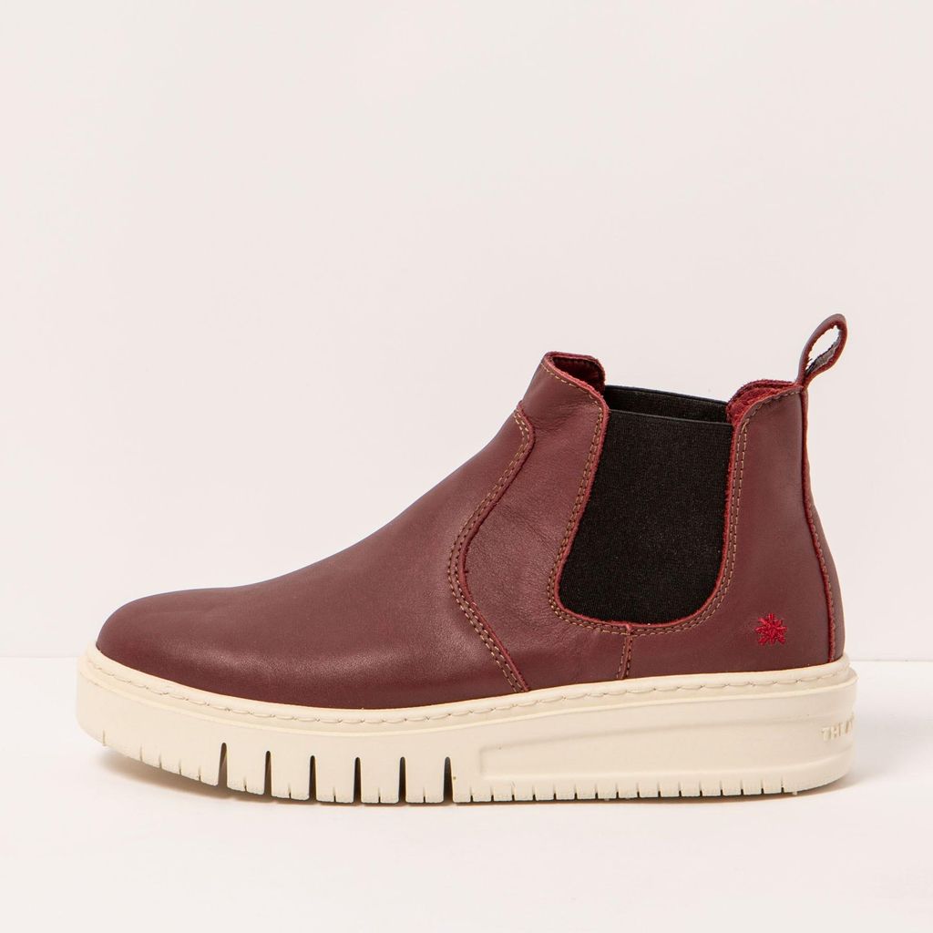Art Schnürstiefel Uni 1789 NAPPA BURDEOS-BLACK /BELLEVILLE Farbe Rot