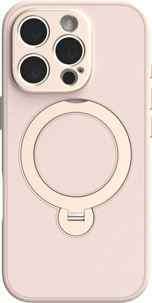 Moshi, Hülle iPhone 16 Pro Max mit MagSafe-Ring & Stand, Rosa