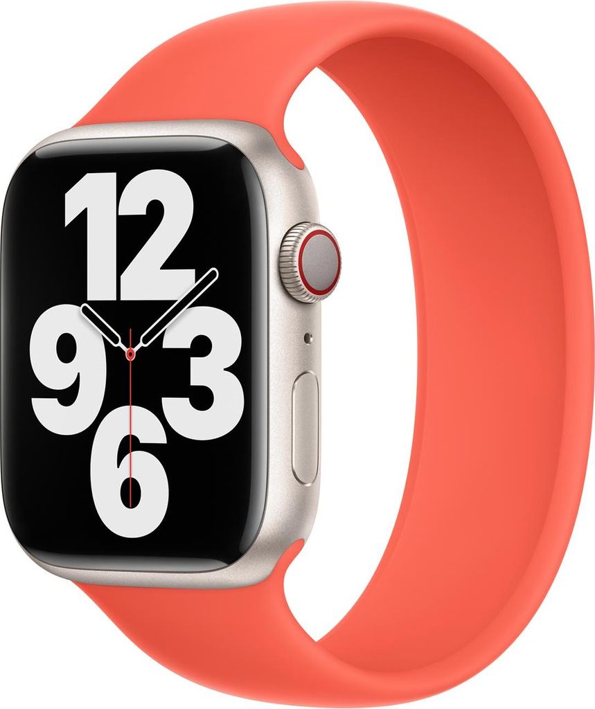 Apple Silikon-Einzelarmband für die Apple Watch | 38/40/41/42 mm – Größe 2 – Nektarine