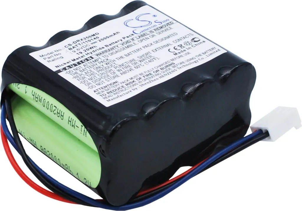 Batterie Techtek 120140 pour Drager Oxipac 2500 - Longue Autonomie 2100mAh