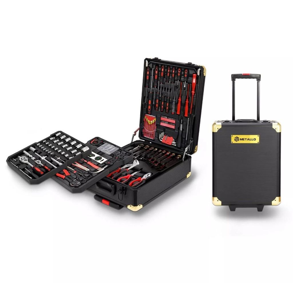 Metallo 599-teiliger Werkzeugkoffer Werkzeugtrolley Produktbild 