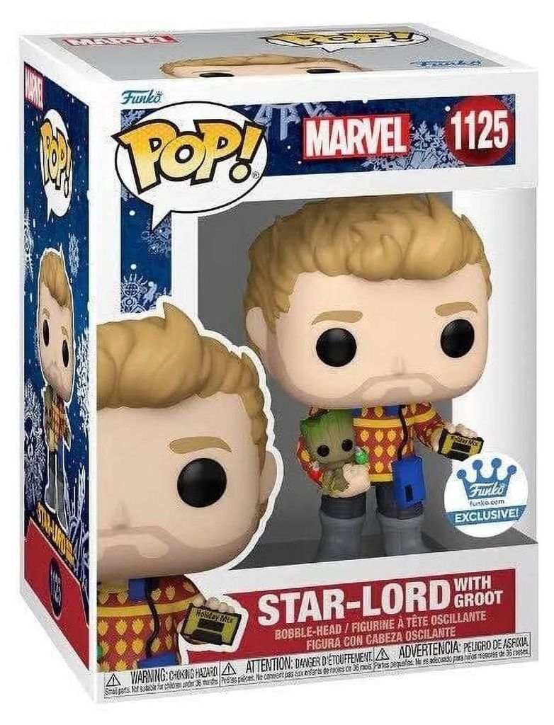 Funko Pop!: Marvel Guardians of the Galaxy #1125 - Star-Lord with Groot (Funko Exclusive)