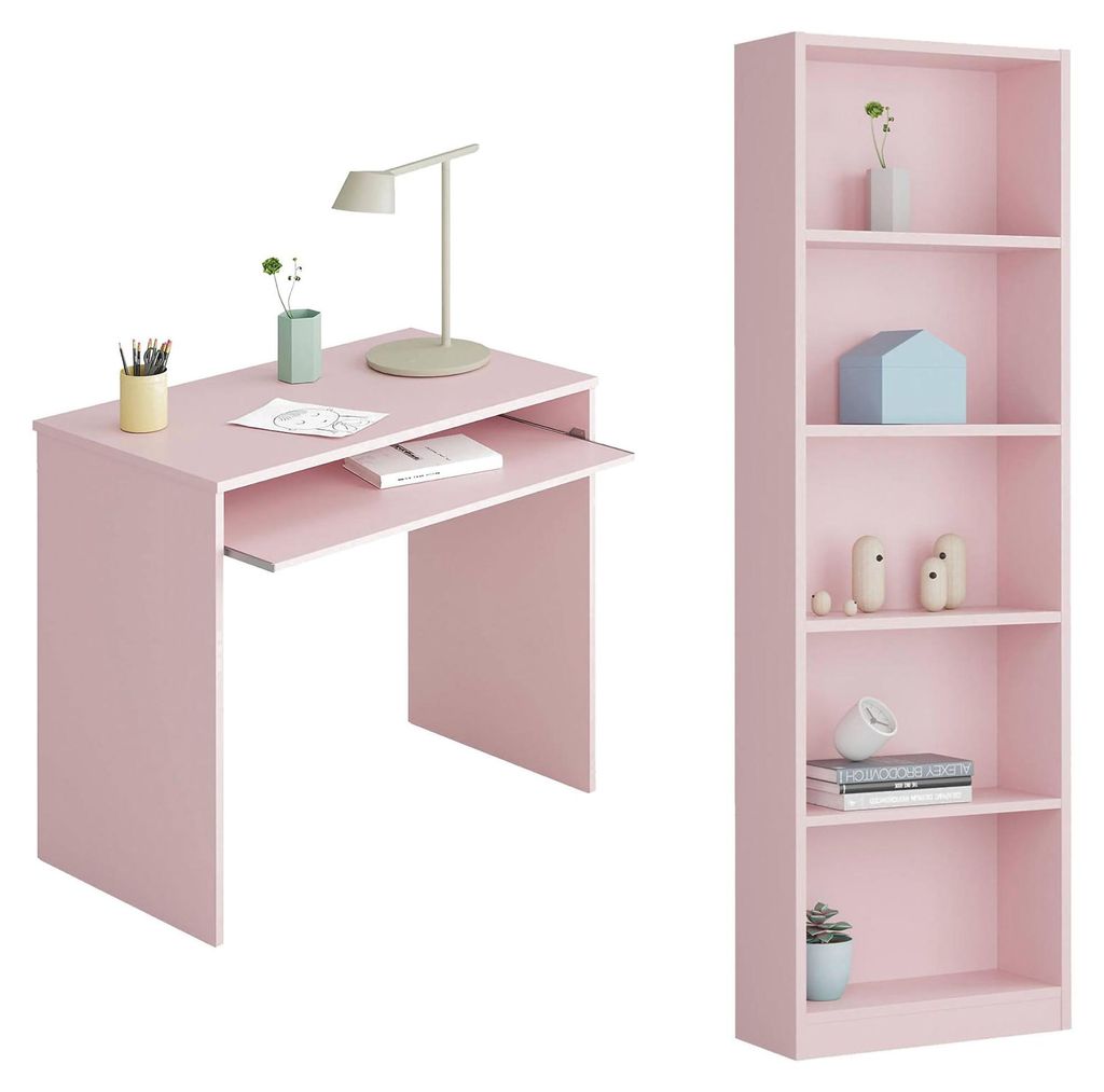 Gaggi - Schlafzimmer Komposition, 90x54x79h cm Rosa, Wendig