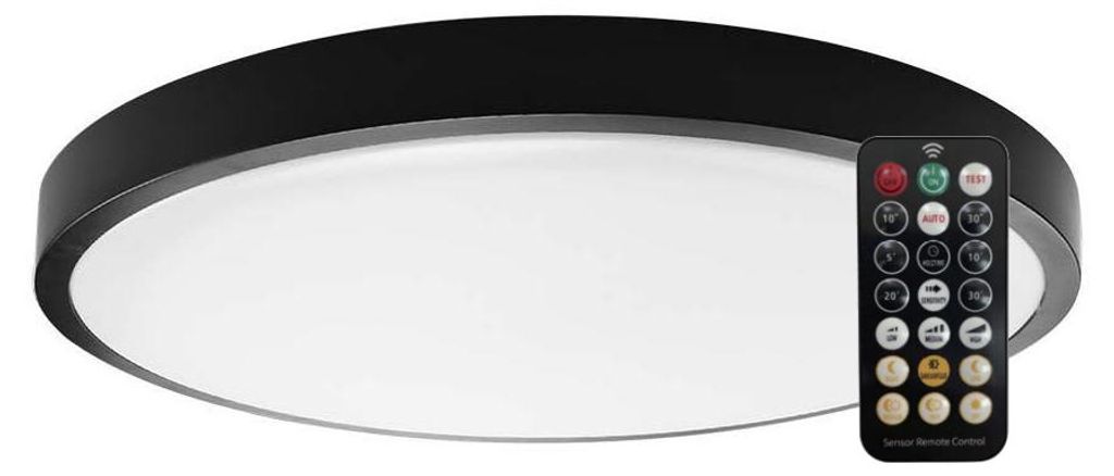 LED Solution Černé přisazené LED svítidlo Plano kulaté Obrázek produktu 