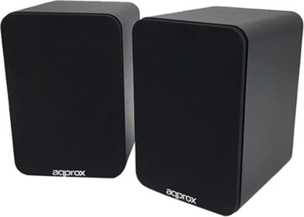 Approx APPSPK02BK, 2.0 Kanäle, Verkabelt & Kabellos, 30 W, 40 - 18000 Hz, Schwarz