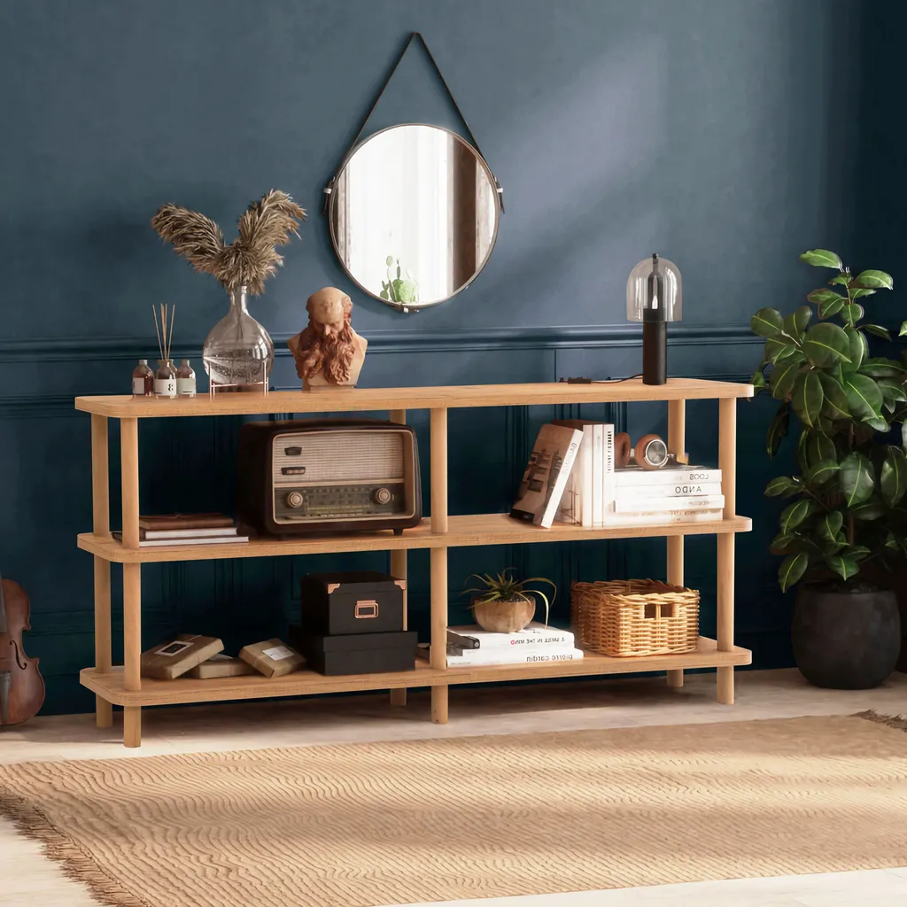 Étagère à Livres Raca en Bois Pin Atlantique - Meuble de Rangement Chic