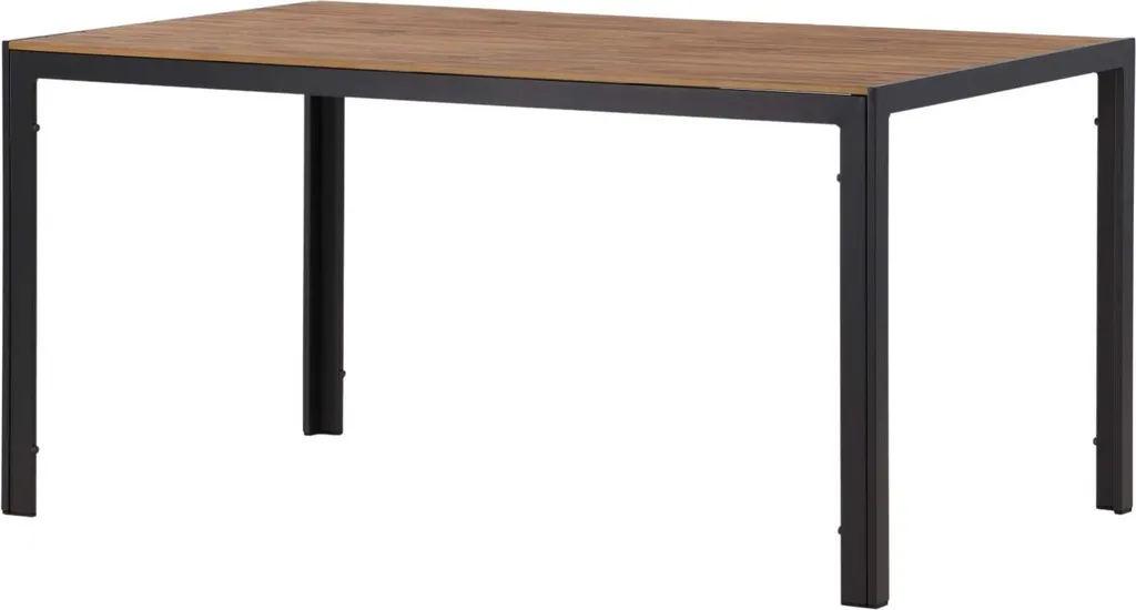 Table de Jardin Stable et Durable 90x150cm Anti-Rayures Marron