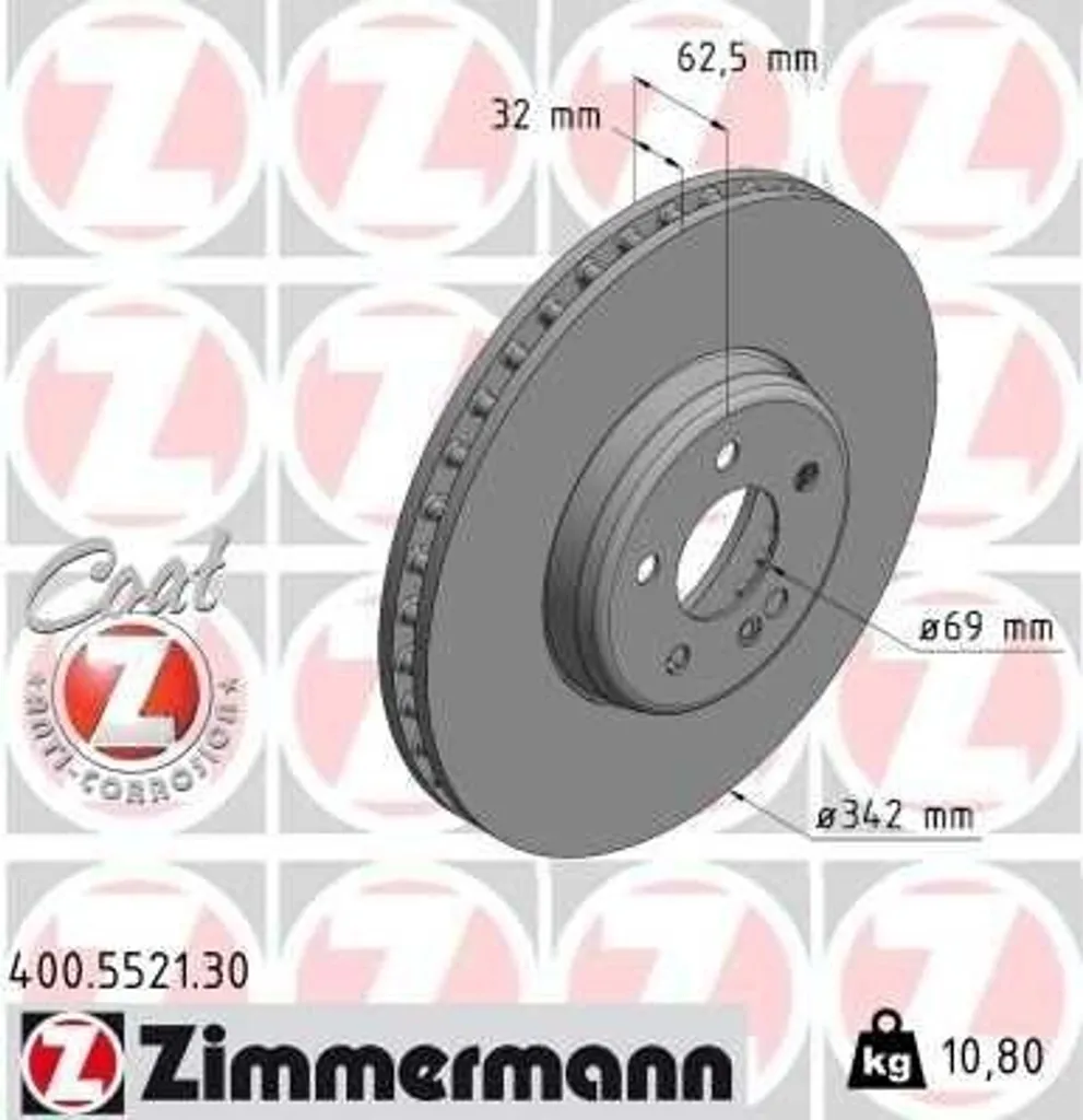 Disque de Frein pour Mercedes Classe E A238 C238 Idéal Conduite Sportive