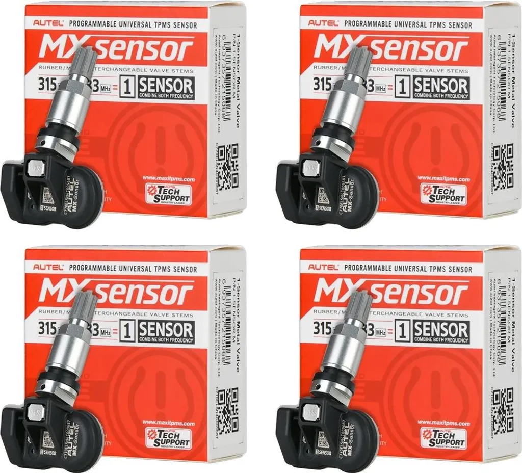 Capteur TPMS pour Entretien Voiture - Double Fréquence - Lot de 4 Unités