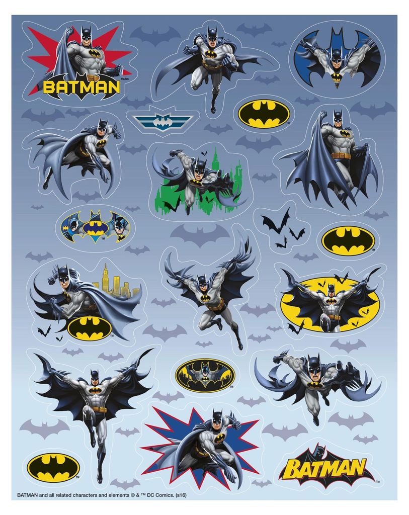 BATMAN-Superhelden-Aufkleber, 80 Stück. Produktbild 