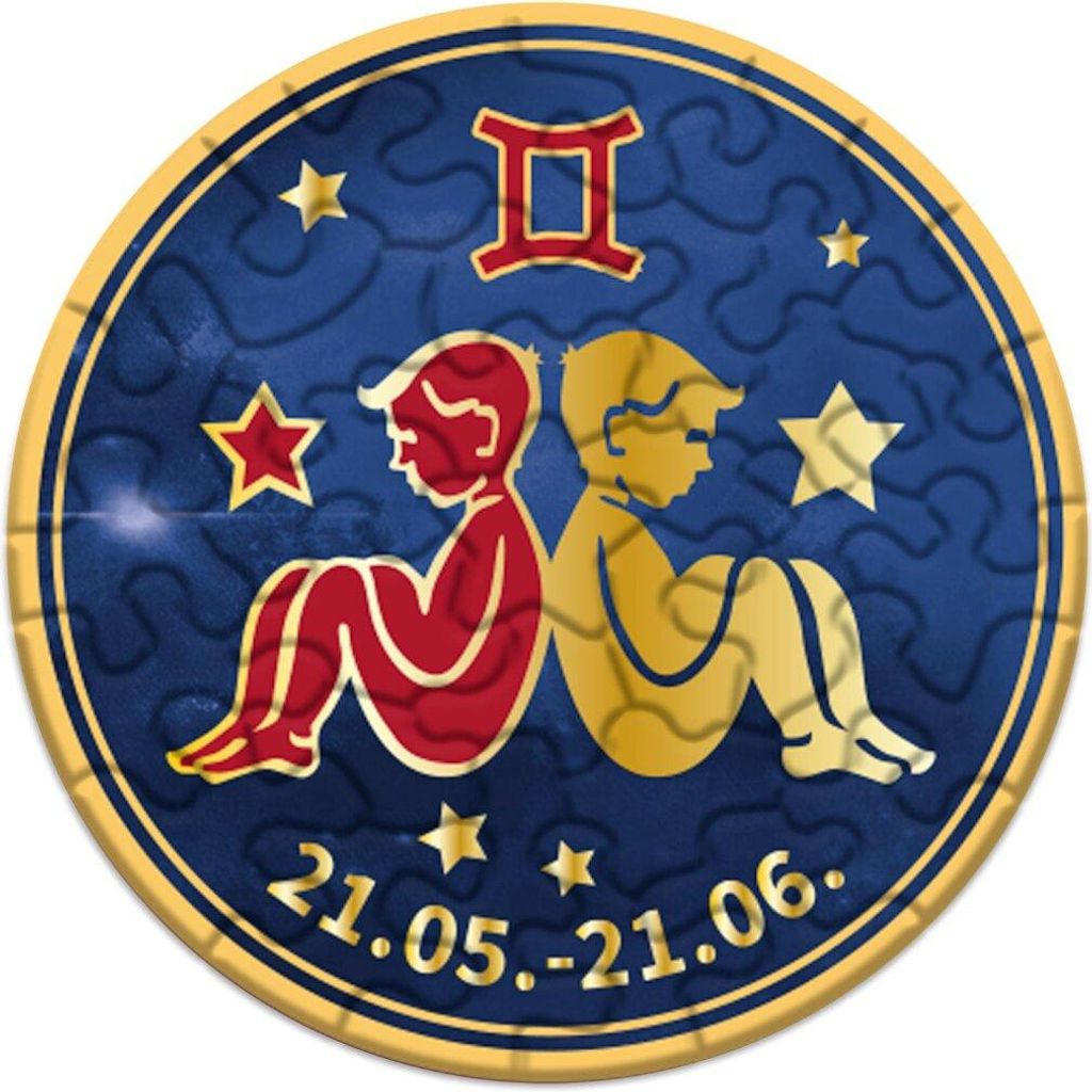 CURIOSI Rundes Puzzle Sternzeichen: Belgenten 33 Puppen