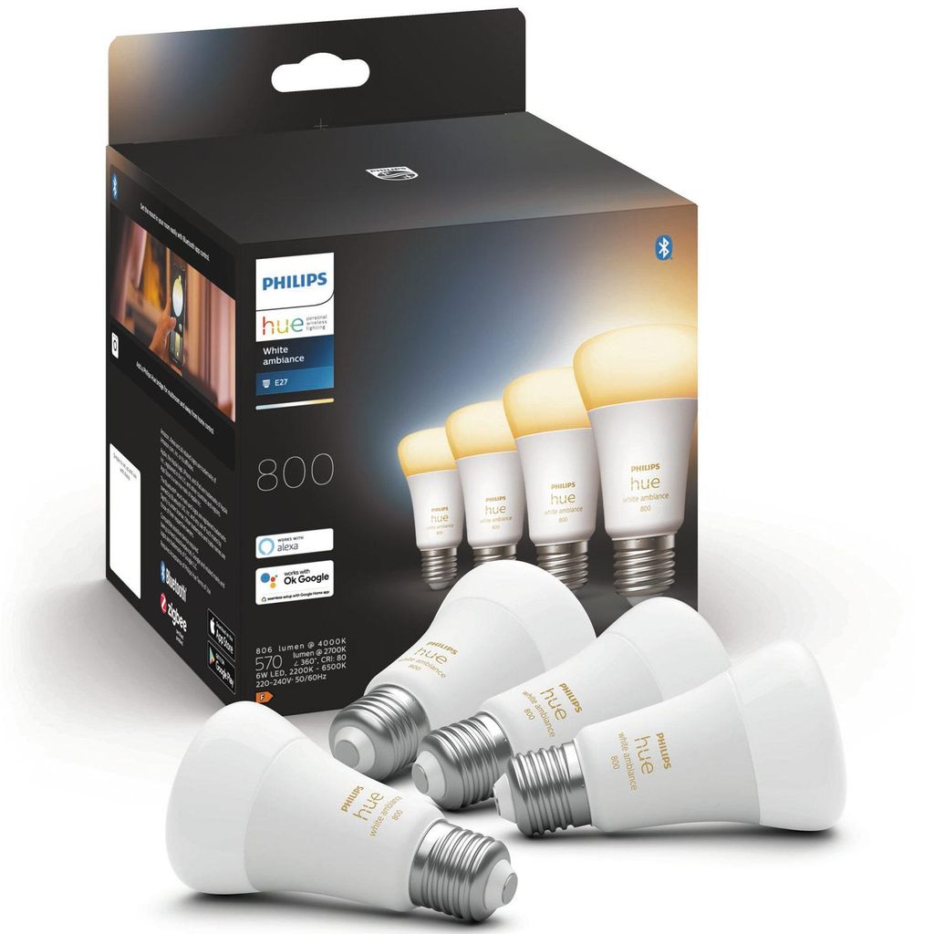 WiZ LED Smart Leuchtmittel in Amber E14 B35 4 9W 370lm, Wiz