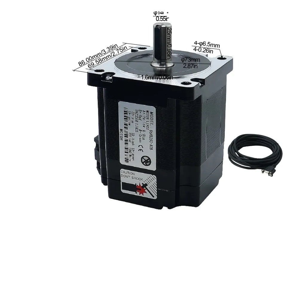 Moteur pas à pas hybride Nema34 haute précision 2 phases série 82B