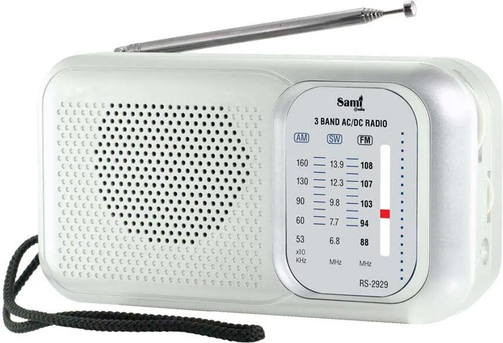 Sami RS2929 Radio Trasparente Portatile AM/FM/SW Spina UE 220V