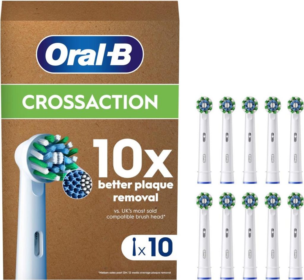 Spazzolini Oral-B - Pro - CrossAction - 10 pezzi - Bianco - Immagine del prodotto 