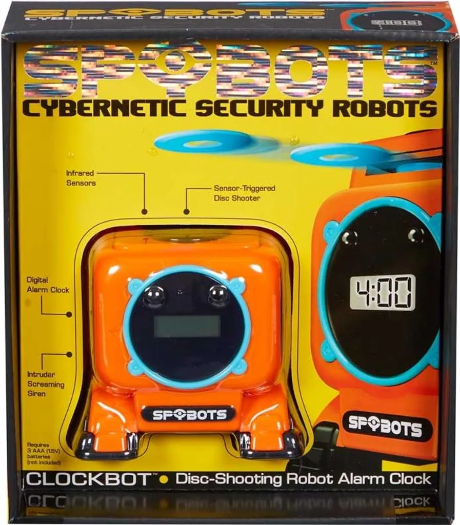 Clockbot Spybot Multicolore : Jouet en carton rigide pour apprendre