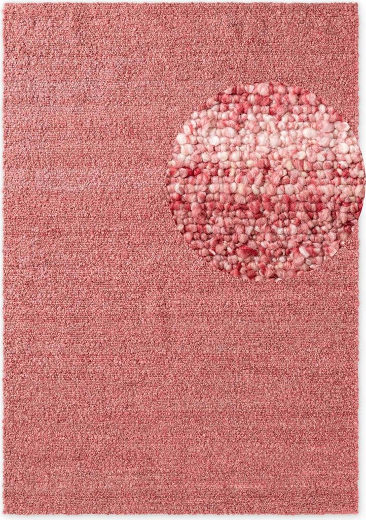 Ted Baker Notting Hill Soft Bouclé Kurzflor Teppich Portobello Dunkelpink