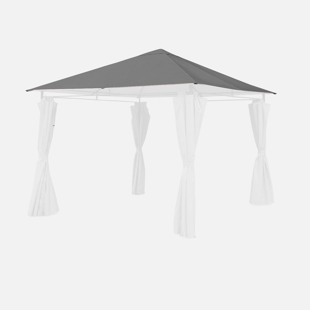 sweeek - Ersatzplane für Pergola Elusa 3x3m - Grau