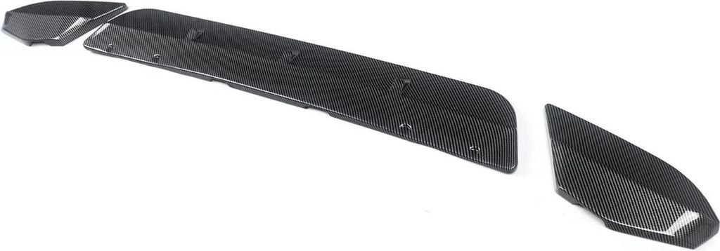 Frontlippe Kinetron – Frontstoßstange Spoiler Lippe – Für BMW X3M F97/X4M F98 (2019-2022) – Glänzend Schwarz/Carbon-Optik – Autozubehör