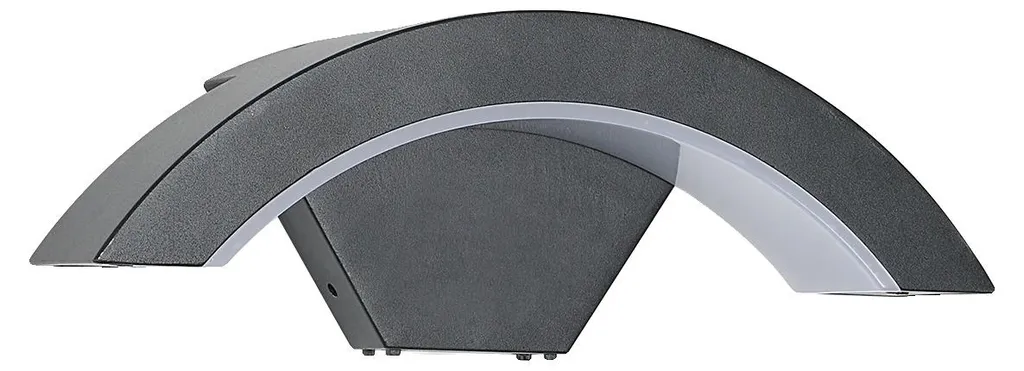 Applique murale LED 24W design en U noir moderne 3000K pour salon