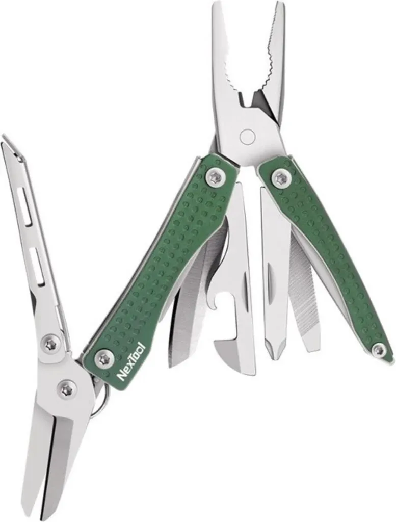 Multitool 10-in-1 Nextool Mini Flagship Verde - Strumento di Emergenza