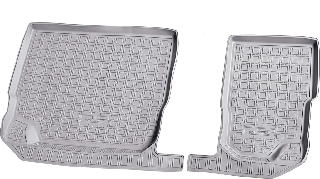 Tappetini Auto 3D Gomma Grigio Skoda Kodiaq 7 Posti Protezione