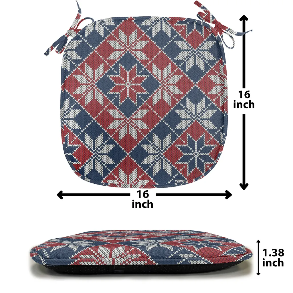 Coussin de cuisine avec sangles d'attache motif géométrique lot de 6 - 2